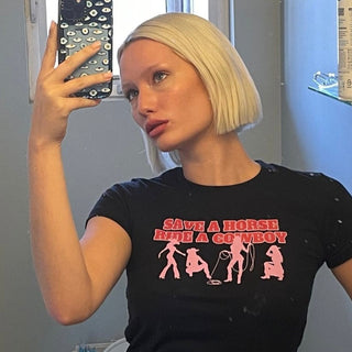 Save a Horse Ride a Cowboy Baby Tee