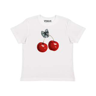 Cherry Bow Baby Tee