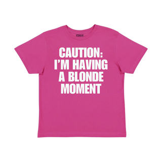 Caution I'm Having A Blonde Moment Baby Tee