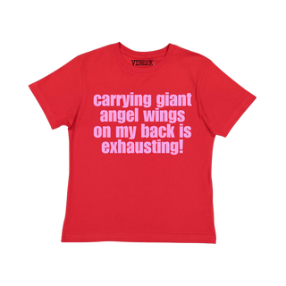 Carrying Giant Angel Wings On My Back Is Exhausting Baby Tee