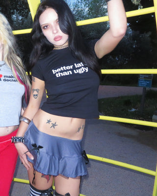 Better Late Than Ugly Baby Tee