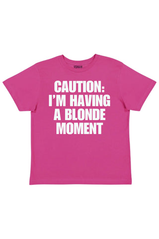 Caution I'm Having A Blonde Moment Baby Tee