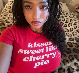 Kisses Sweet Like Cherry Pie Baby Tee