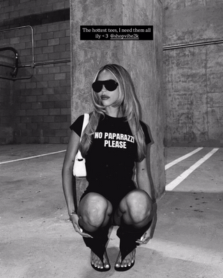 No Paparazzi Please Baby Tee