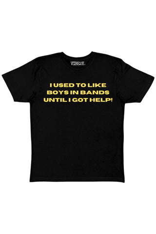 I Used To Like Boys In Bands Until I Got Help Baby Tee