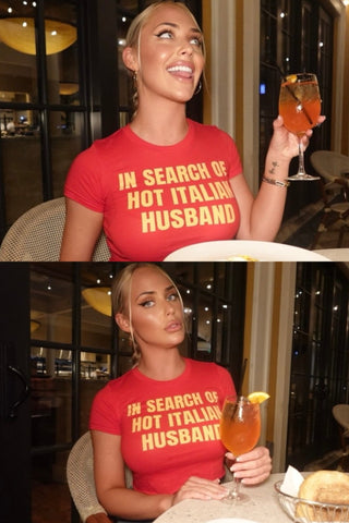 In Search Of Hot Italian Husband Baby Tee