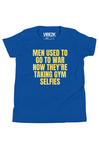 Men Used To Go To War Now They're Taking Gym Selfies Baby Tee