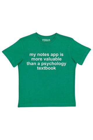 My Notes App Is More Valuable Than A Psychology Textbook Baby Tee