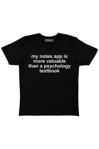My Notes App Is More Valuable Than A Psychology Textbook Baby Tee
