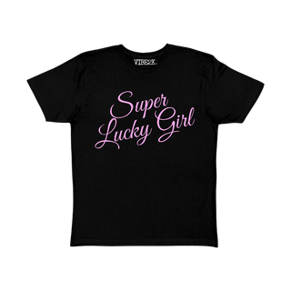 Super Lucky Girl Pink Baby Tee