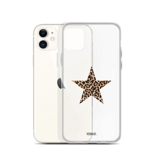 Leopard Print Star iPhone Case