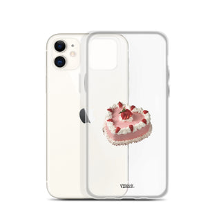 Heart Shaped Strawberry Cake iPhone Case