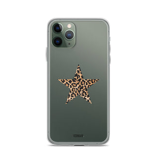 Leopard Print Star iPhone Case