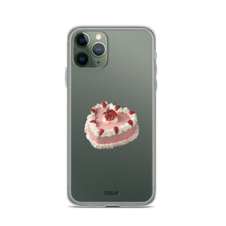 Heart Shaped Strawberry Cake iPhone Case