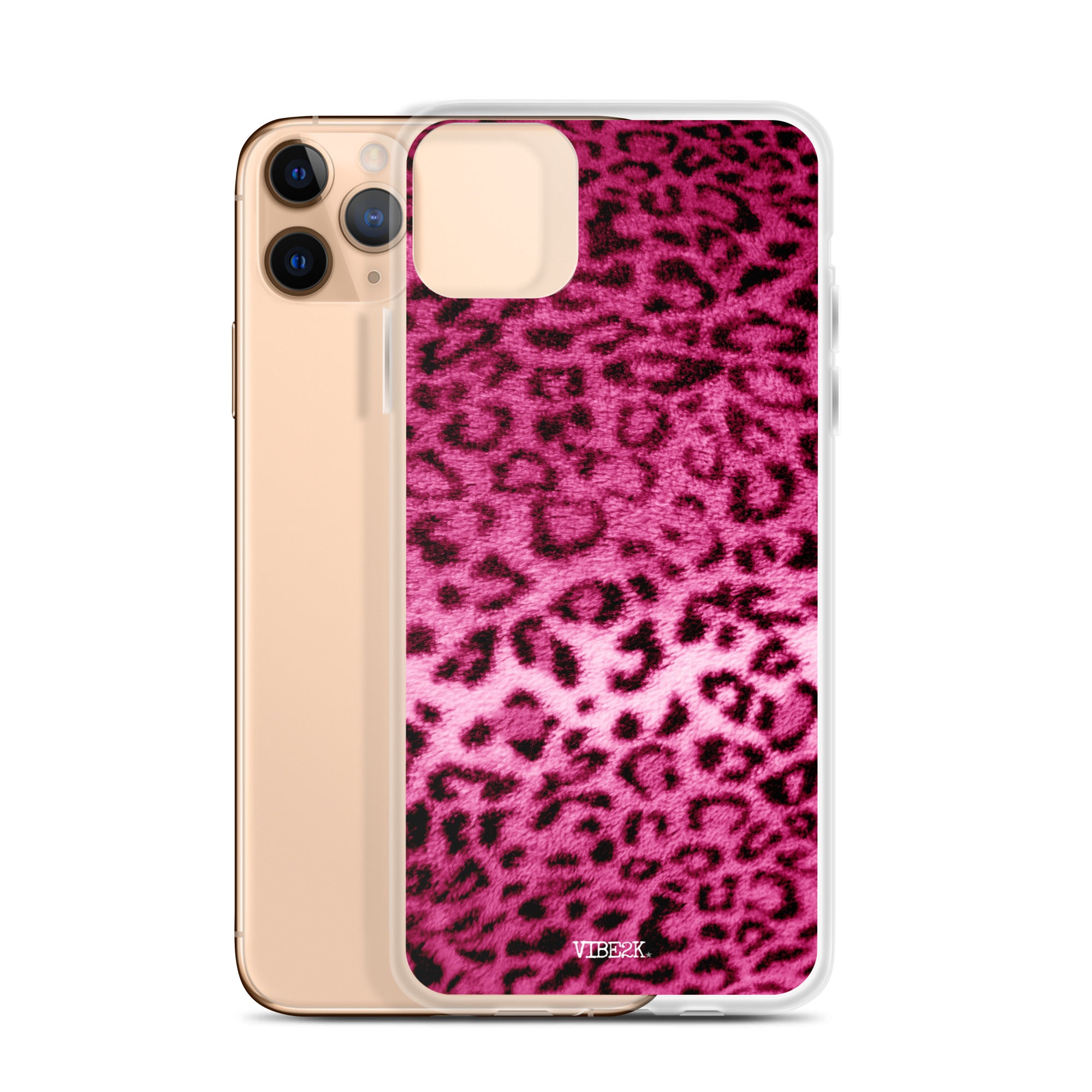 Hot Pink Leopard iPhone Case VIBE2K Hot Pink Leopard iPhone Case VIBE2K