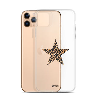 Leopard Print Star iPhone Case