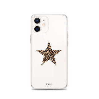 Leopard Print Star iPhone Case