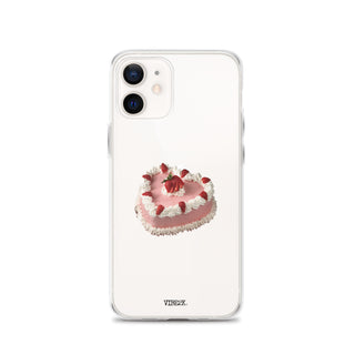 Heart Shaped Strawberry Cake iPhone Case