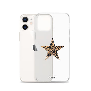 Leopard Print Star iPhone Case