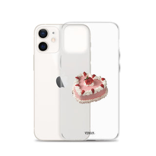 Heart Shaped Strawberry Cake iPhone Case