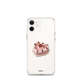 Heart Shaped Strawberry Cake iPhone Case