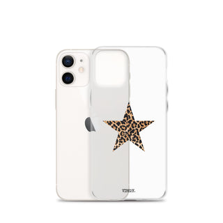 Leopard Print Star iPhone Case