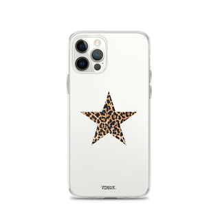 Leopard Print Star iPhone Case