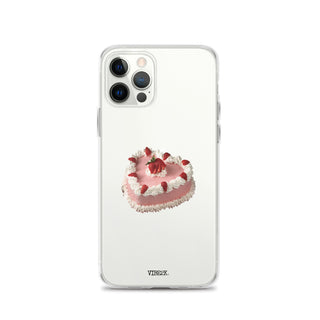 Heart Shaped Strawberry Cake iPhone Case