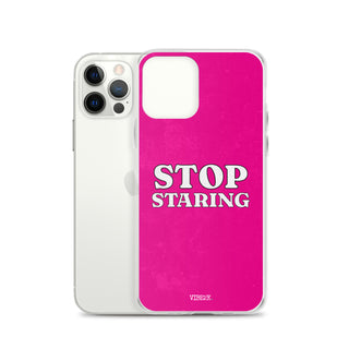 Stop Staring iPhone Case