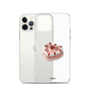 Heart Shaped Strawberry Cake iPhone Case