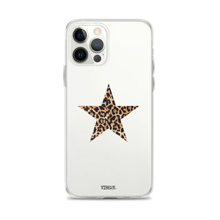 Leopard Print Star iPhone Case