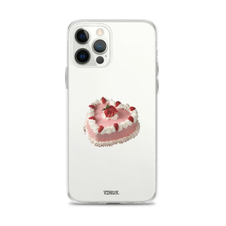 Heart Shaped Strawberry Cake iPhone Case