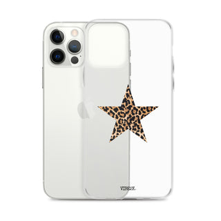 Leopard Print Star iPhone Case