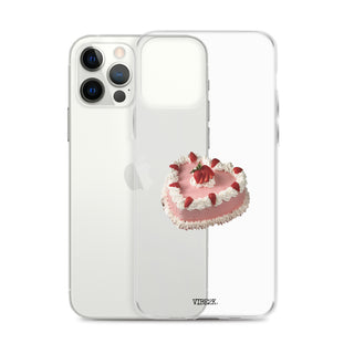 Heart Shaped Strawberry Cake iPhone Case