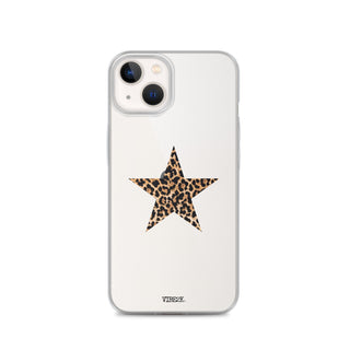 Leopard Print Star iPhone Case