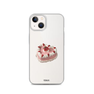 Heart Shaped Strawberry Cake iPhone Case