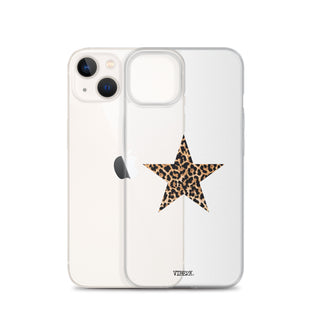 Leopard Print Star iPhone Case