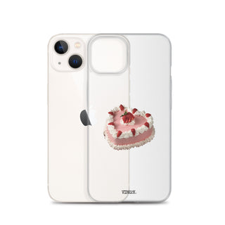 Heart Shaped Strawberry Cake iPhone Case