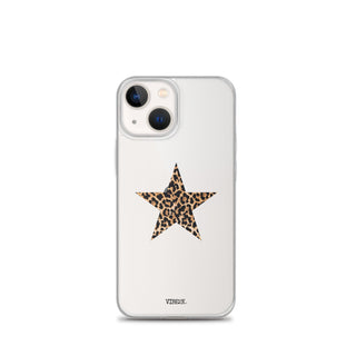 Leopard Print Star iPhone Case