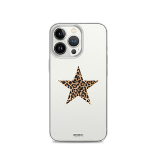 Leopard Print Star iPhone Case