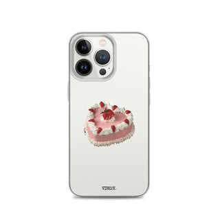 Heart Shaped Strawberry Cake iPhone Case