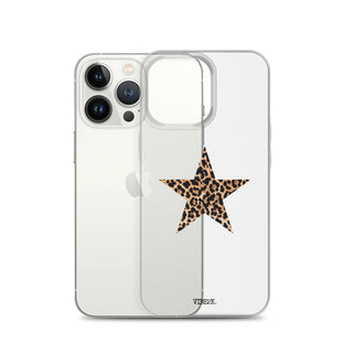 Leopard Print Star iPhone Case