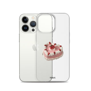 Heart Shaped Strawberry Cake iPhone Case