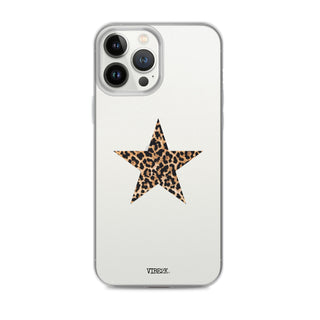 Leopard Print Star iPhone Case