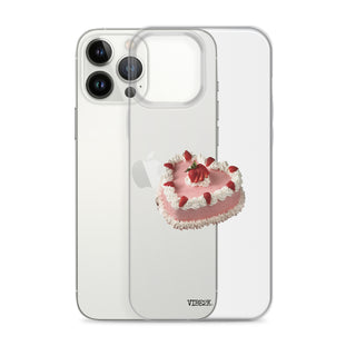 Heart Shaped Strawberry Cake iPhone Case