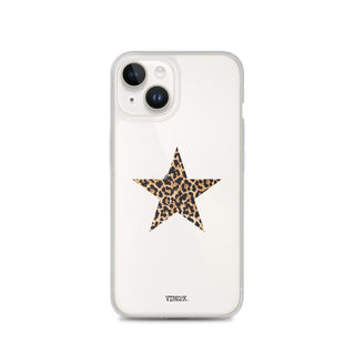 Leopard Print Star iPhone Case