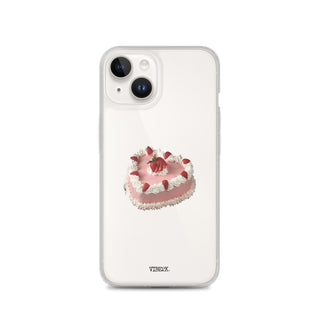 Heart Shaped Strawberry Cake iPhone Case