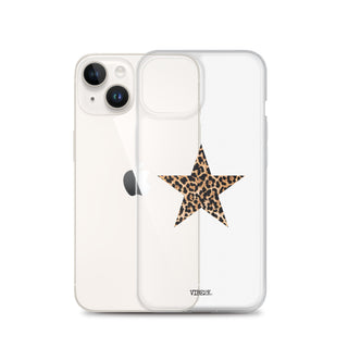 Leopard Print Star iPhone Case