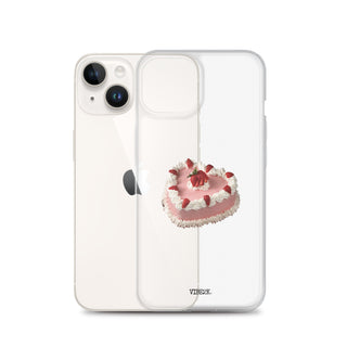 Heart Shaped Strawberry Cake iPhone Case