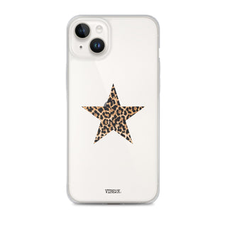 Leopard Print Star iPhone Case